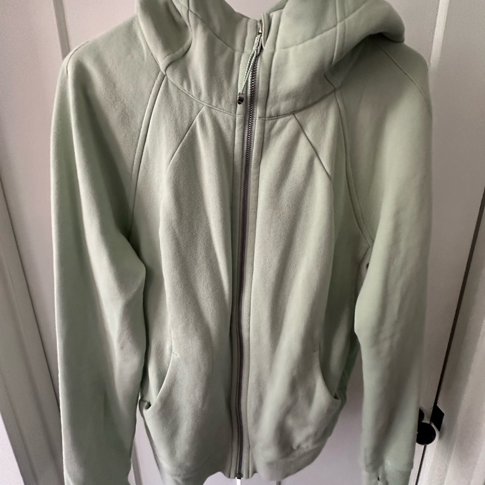 Lululemon scuba Mint Green Zip-Up Hoodie
